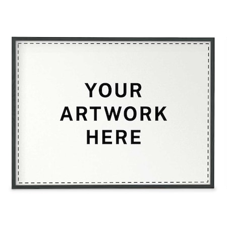 United Visual Products Drop-In Shadowbox, 18"x24", Cherry/Deep Bu UVSB1824-CHERRY-DBURGU